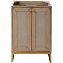 Load image into Gallery viewer, James Martin Chianti 24&quot; Whitewashed Walnut - Radiant Gold Single Vanity