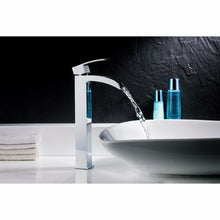 Load image into Gallery viewer, Key Series Single Hole Single-Handle Vessel Bathroom Faucet in Polished Chrome- Anzzi