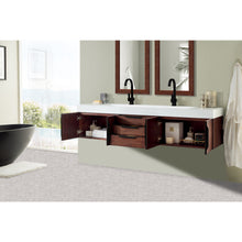 Load image into Gallery viewer, James Martin Mercer Island 72&quot; Coffee Oak - Matte Black Double Vanity