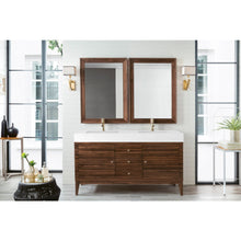 Load image into Gallery viewer, James Martin Linear 59&quot; Mid Century Walnut Double Vanity