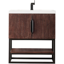 Load image into Gallery viewer, James Martin Columbia 31.5&quot; Coffee Oak - Matte Black Single Vanity- James Martin