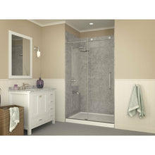 Load image into Gallery viewer, Fissure Series 48 in. x 36 in. Shower Base in White- Anzzi