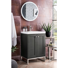 Load image into Gallery viewer, James Martin Chianti 24&quot; Mineral Grey - Brushed Nickel Single Vanity