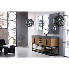 Load image into Gallery viewer, James Martin Columbia 72&quot; Latte Oak - Matte Black Single Vanity