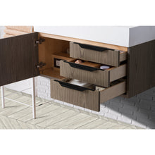 Load image into Gallery viewer, James Martin Mercer Island 36&quot; Ash Gray - Matte Black Single Vanity