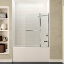 Load image into Gallery viewer, Anzzi 5 ft. Acrylic Right Drain Rectangle Tub in White With 48 in. x 58 in. Frameless Tub Door in Polished Chrome- Anzzi