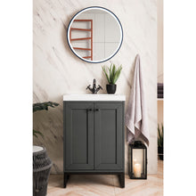 Load image into Gallery viewer, James Martin Chianti 24&quot; Mineral Grey - Matte Black Single Vanity