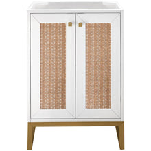 Load image into Gallery viewer, James Martin Chianti 24&quot; Glossy White - Radiant Gold Single Vanity