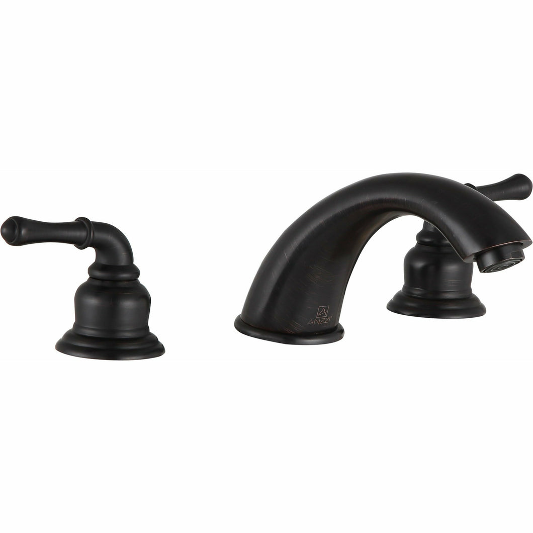 Princess 8 in. Widespread 2-Handle Bathroom Faucet in Oil Rubbed Bronze- Anzzi