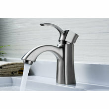 Load image into Gallery viewer, Alto Series Single Hole Single-Handle Mid-Arc Bathroom Faucet in Brushed Nickel- Anzzi