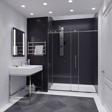 Load image into Gallery viewer, Madam Series 60 in. by 76 in. Frameless Sliding Shower Door in Brushed Nickel with Handle- Anzzi