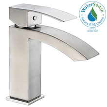 Load image into Gallery viewer, Revere Series Single Hole Single-Handle Low-Arc Bathroom Faucet in Brushed Nickel- Anzzi