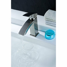 Load image into Gallery viewer, Revere Series Single Hole Single-Handle Low-Arc Bathroom Faucet in Brushed Nickel- Anzzi