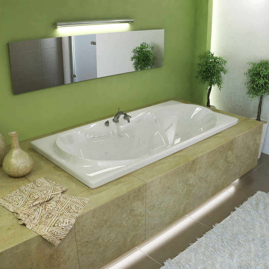 Atlantis Whirlpools Whisper 36 x 72 Rectangular Whirlpool Jetted Bathtub- Atlantis Whirlpools