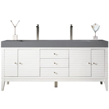 Load image into Gallery viewer, James Martin Linear 72&quot; Glossy White Double Vanity- James Martin