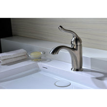 Load image into Gallery viewer, Arc Series Single Hole Single-Handle Low-Arc Bathroom Faucet in Brushed Nickel- Anzzi
