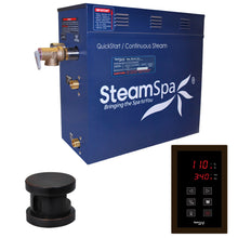Load image into Gallery viewer, SteamSpa Oasis 9 KW QuickStart Acu-Steam Bath Generator Package in Oil Rubbed Bronze- SteamSpa