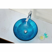 Load image into Gallery viewer, Accent Series Deco-Glass Vessel Sink in Blue Ice- Anzzi