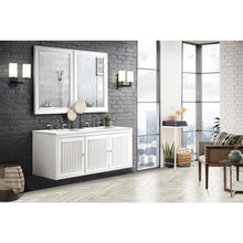 Load image into Gallery viewer, James Martin Athens 60&quot; Glossy White Double Vanity