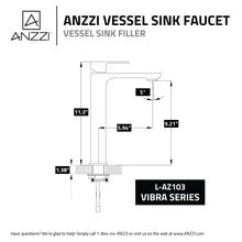 Load image into Gallery viewer, Vibra Single Hole Single-Handle Bathroom Sink Faucet-Polished Chrome- Anzzi