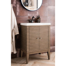 Load image into Gallery viewer, James Martin Linden 24&quot; Whitewashed Walnut Single Vanity Cabinet