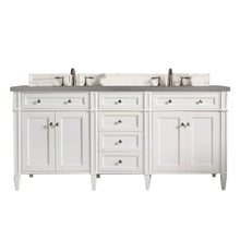 Load image into Gallery viewer, James Martin Brittany 72&quot; Bright White Double Vanity- James Martin