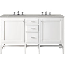 Load image into Gallery viewer, James Martin Addison 60&quot; Glossy White Double Vanity- James Martin