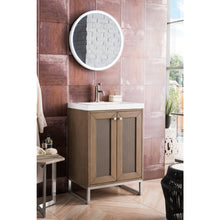 Load image into Gallery viewer, James Martin Chianti 24&quot; Whitewashed Walnut - Brushed Nickel Single Vanity