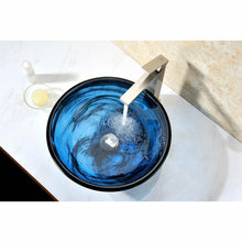 Load image into Gallery viewer, Soave Series Deco-Glass Vessel Sink in Sapphire Wisp- Anzzi