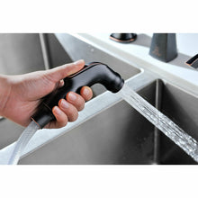 Load image into Gallery viewer, Elysian Farmhouse 36 in. Double Bowl Kitchen Sink with Soave Faucet in Oil Rubbed Bronze- Anzzi