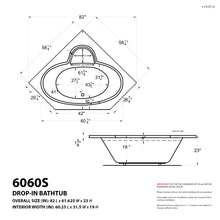 Load image into Gallery viewer, Atlantis Whirlpools Sublime 60 x 60 Corner Air &amp; Whirlpool Jetted Bathtub- Atlantis Whirlpools
