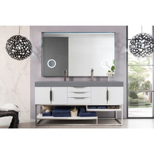 Load image into Gallery viewer, James Martin Columbia 72&quot; Glossy White Double Vanity