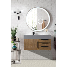 Load image into Gallery viewer, James Martin Mercer Island 36&quot; Latte Oak - Matte Black Single Vanity