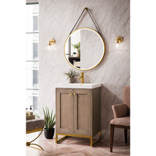 Load image into Gallery viewer, James Martin Chianti 20&quot; Whitewashed Walnut - Radiant Gold Single Vanity