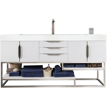 Load image into Gallery viewer, James Martin Columbia 72&quot; Glossy White Single Vanity- James Martin