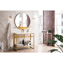 Load image into Gallery viewer, James Martin Boston 39.5&quot; Radiant Gold Stainless Steel Sink Console