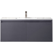 Load image into Gallery viewer, James Martin Milan 47.3&quot; Modern Grey Glossy Single Vanity- James Martin
