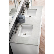 Load image into Gallery viewer, James Martin Athens 60&quot; Glossy White Double Vanity