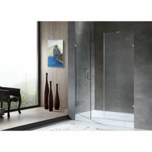 Load image into Gallery viewer, Consort Series 60 in. by 72 in. Frameless Hinged Alcove Shower Door in Polished Chrome with Handle- Anzzi