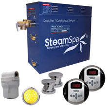 Load image into Gallery viewer, SteamSpa Royal 12 KW QuickStart Acu-Steam Bath Generator Package in Polished Chrome- SteamSpa