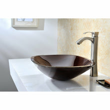 Load image into Gallery viewer, Cansa Series Deco-Glass Vessel Sink in Rich Timber- Anzzi