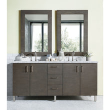 Load image into Gallery viewer, James Martin Metropolitan 72&quot; Silver Oak Double Vanity