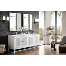 Load image into Gallery viewer, James Martin Athens 72&quot; Glossy White Double Vanity