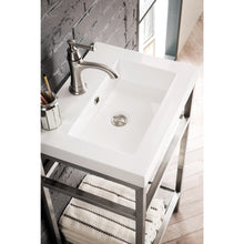 Load image into Gallery viewer, James Martin Boston 20&quot; Brushed Nickel Stainless Steel Sink Console