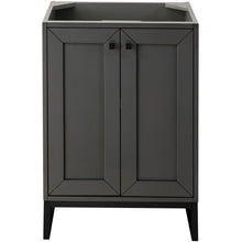 Load image into Gallery viewer, James Martin Chianti 24&quot; Mineral Grey - Matte Black Single Vanity- James Martin