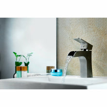 Load image into Gallery viewer, Forza Series Single Hole Single-Handle Low-Arc Bathroom Faucet in Brushed Nickel- Anzzi