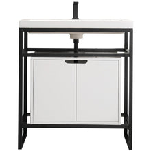 Load image into Gallery viewer, James Martin Boston 31.5&quot; Stainless Steel Sink Console With Storage Cabinet- James Martin