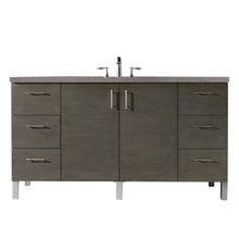 Load image into Gallery viewer, James Martin Metropolitan 60&quot; Silver Oak Single Vanity- James Martin