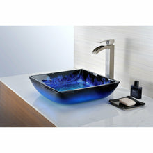 Load image into Gallery viewer, Viace Series Deco-Glass Vessel Sink in Blazing Blue- Anzzi
