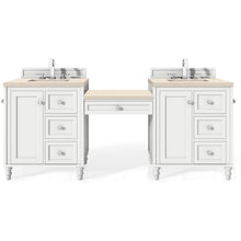 Load image into Gallery viewer, James Martin Copper Cove Encore 86&quot; Bright White Double Vanity Set